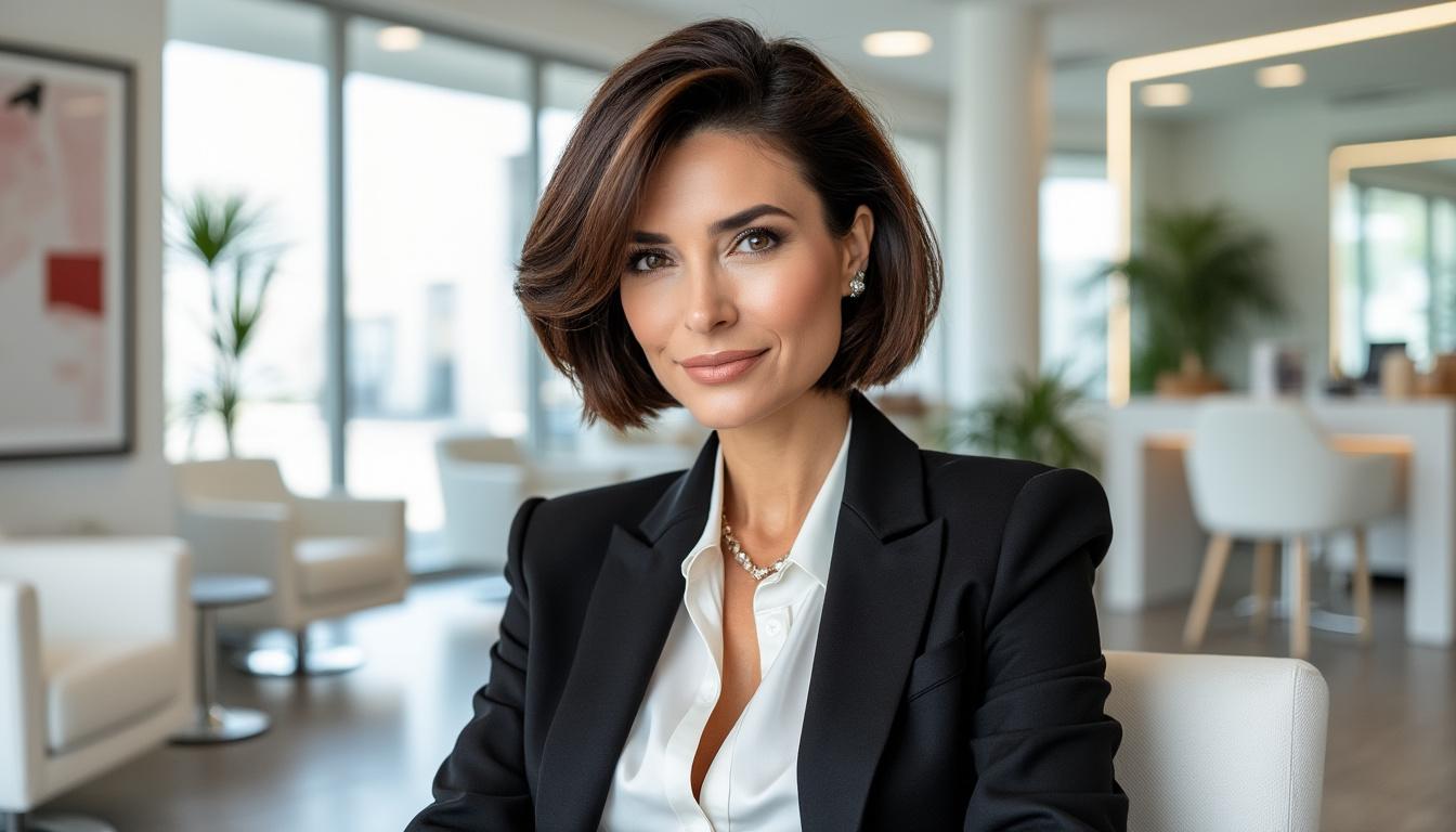 découvrez notre coupe mi-long dégradé effilé avec frange, spécialement conçue pour sublimer les femmes de 60 ans et plus. cette coiffure élégante et moderne met en valeur votre charme tout en apportant volume et mouvement à vos cheveux. optez pour un look rafraîchissant qui reflète votre personnalité.