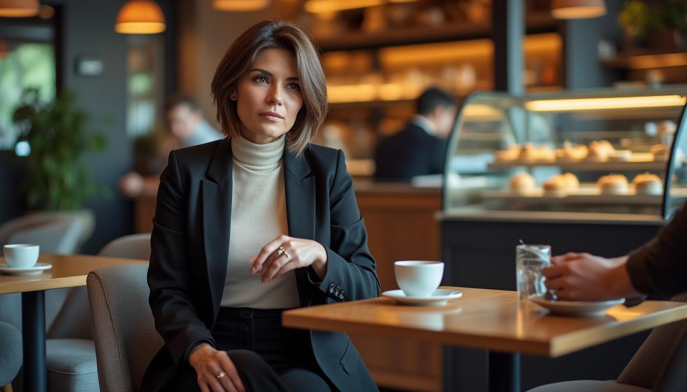 découvrez comment cette coupe mi-long dégradé effilé avec frange met en valeur votre beauté à 60 ans. élégante et moderne, elle apporte du volume et structure à votre coiffure tout en soulignant votre personnalité. osez un look rafraîchissant et stylé!