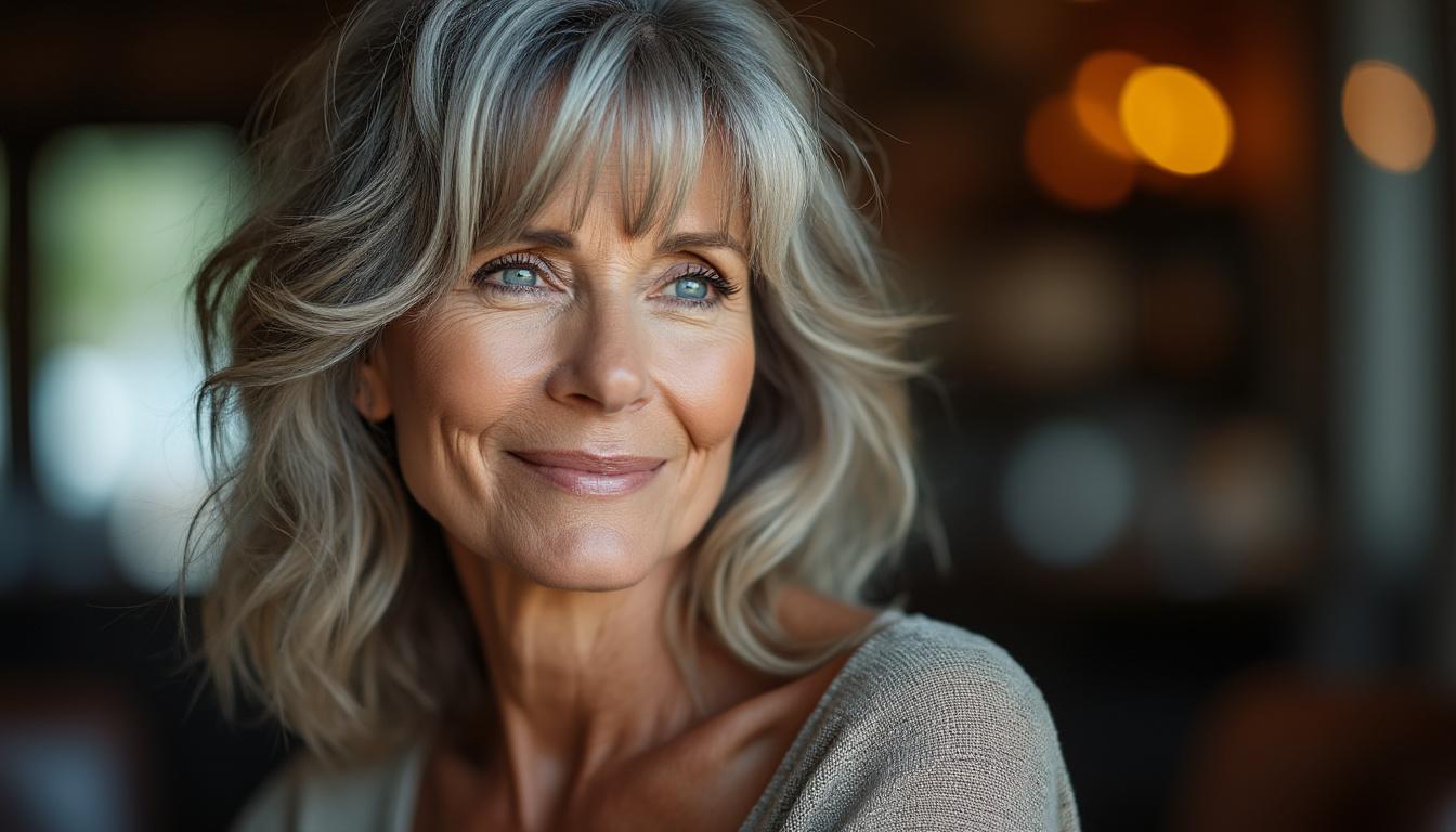 découvrez comment cette coupe mi-long dégradé effilé avec frange sublime les femmes de 60 ans. un style moderne et élégant qui met en valeur la beauté et la vitalité à chaque âge.