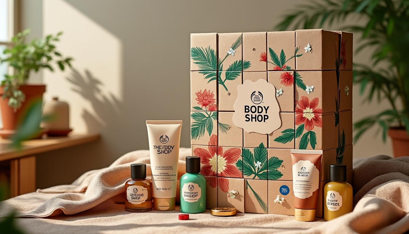 découvrez le calendrier de l'avent the body shop, alliant magie des fêtes et engagement éco-responsable. offrez-vous ou offrez un moment de beauté tout en respectant l'environnement grâce à des produits naturels et éthiques.