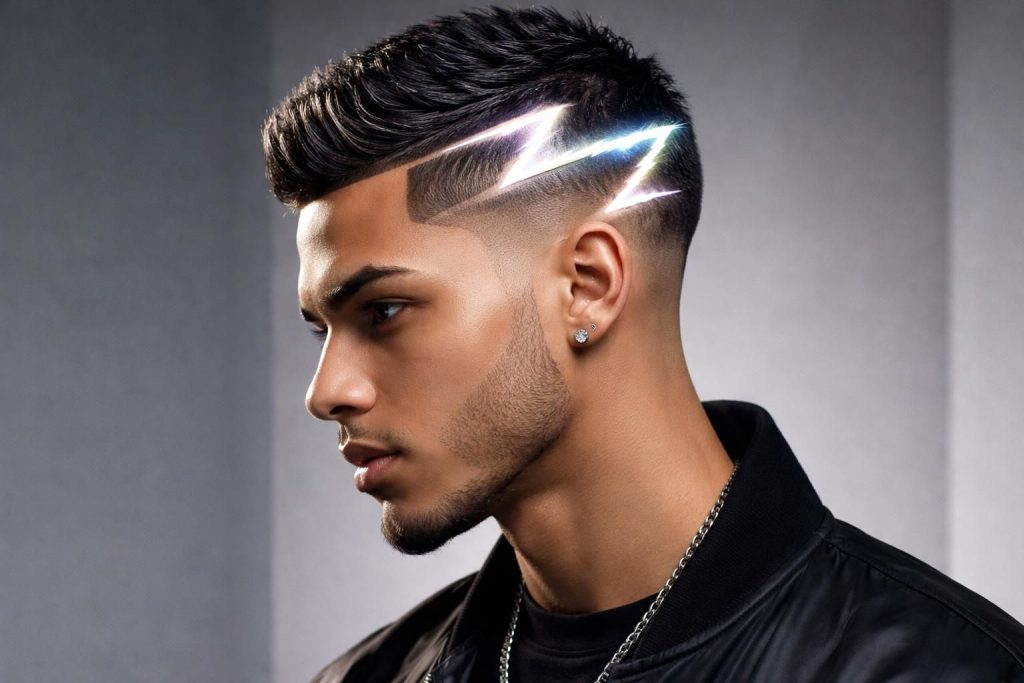 Découvrez les secrets des traits de cheveux z avec éclair qui subliment votre look